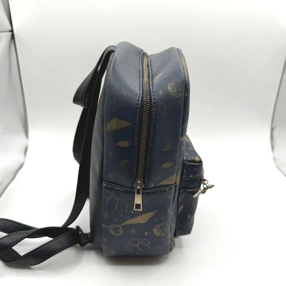 Harry Potter Bioworld Mini Backpack‎ Small Blue Quidditch Golden Snitch Hogwarts